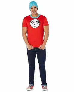 Adult Thing 1 And Thing 2 Costume Kit – Dr. Seuss 7 Adult Thing 1 And Thing 2 Costume Kit – Dr. Seuss -Halloween Store 01542539 c