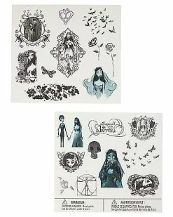 Corpse Bride Temporary Tattoos