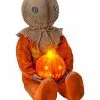 Light-Up Sitting Sam Doll - Trick 'r Treat 1 Light-Up Sitting Sam Doll - Trick 'r Treat -Halloween Store 01547397 a
