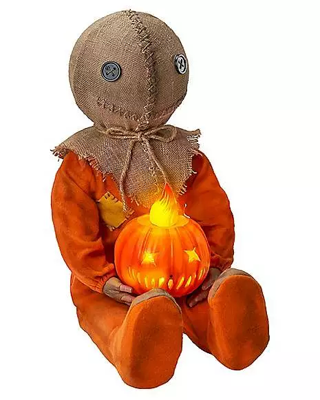 Light-Up Sitting Sam Doll - Trick 'r Treat 3 Light-Up Sitting Sam Doll - Trick 'r Treat