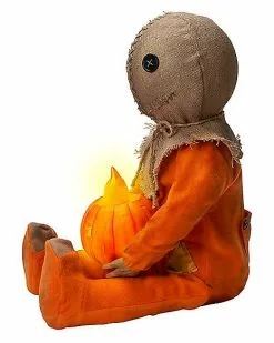 Light-Up Sitting Sam Doll - Trick 'r Treat 12 Light-Up Sitting Sam Doll - Trick 'r Treat -Halloween Store 01547397 d
