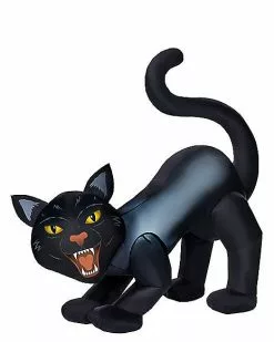 4 Ft Light-Up Scary Cat Inflatable - Decorations -Halloween Store 01547488 b