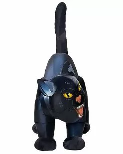 4 Ft Light-Up Scary Cat Inflatable - Decorations -Halloween Store 01547488 e