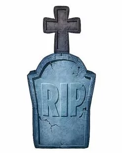 4 Ft Light-Up Tombstone Inflatable Decoration -Halloween Store 01547496 c