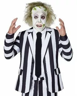 Beetlejuice Half Mask 8 Beetlejuice Half Mask -Halloween Store 01548593 c