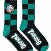 Tanjiro Kamado Crew Socks - Demon Slayer 1 Tanjiro Kamado Crew Socks - Demon Slayer -Halloween Store 01555895 a