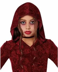 Kids Red Hooded Dress -Halloween Store 01558410 c