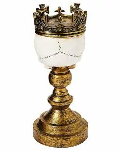 Crowned Skull Candle Holder -Halloween Store 01564491 b