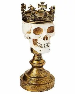 Crowned Skull Candle Holder -Halloween Store 01564491 c