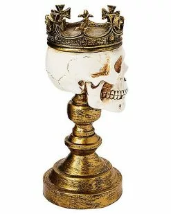 Crowned Skull Candle Holder -Halloween Store 01564491 d