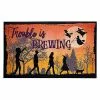 Trouble Is Brewing Doormat - Hocus Pocus -Halloween Store 01567528 a