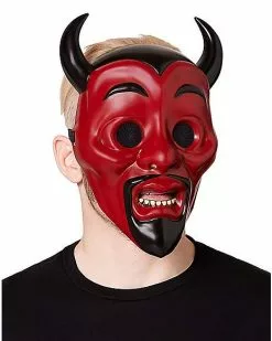 Devil Half Mask - Trick 'r Treat 6 Devil Half Mask - Trick 'r Treat -Halloween Store 01569284 b