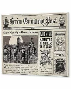 Newspaper Sign - Haunted Mansion 7 Newspaper Sign - Haunted Mansion -Halloween Store 01571215 b