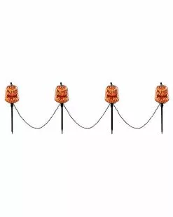 Light-Up LED Jack-O-Lantern Pathway Markers 10 Light-Up LED Jack-O-Lantern Pathway Markers -Halloween Store 01573914 d