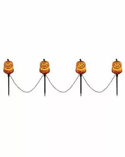 Light-Up LED Jack-O-Lantern Pathway Markers 11 Light-Up LED Jack-O-Lantern Pathway Markers -Halloween Store 01573914 e