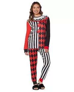 Clown Pajama Set -Halloween Store 01578400 b