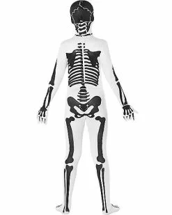 Black And White Skeleton Skin Suit Costume 7 Black And White Skeleton Skin Suit Costume -Halloween Store 01580539 c