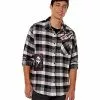 Adult Ghost Face Flannel Shirt 2 Adult Ghost Face Flannel Shirt -Halloween Store 01587112 a