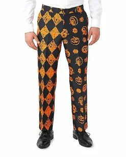 Adult Distressed Pumpkin Party Suit 11 Adult Distressed Pumpkin Party Suit -Halloween Store 01587179 e