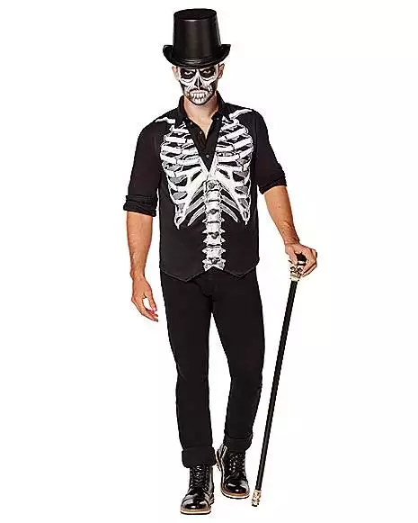 Adult Skeleton Vest 3 Adult Skeleton Vest