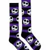 Jack Skellington Striped Knee High Socks - The Nightmare Before Christ -Halloween Store 01593607 a