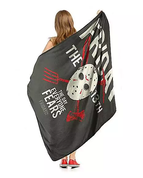 Camp Crystal Lake Fleece Blanket - Friday The 13th 5 Camp Crystal Lake Fleece Blanket - Friday The 13th - Image 3