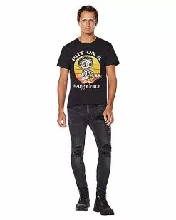 Happy Leatherface T Shirt - Texas Chainsaw Massacre 7 Happy Leatherface T Shirt - Texas Chainsaw Massacre -Halloween Store 01598036 c