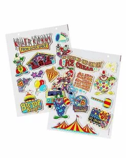 Killer Klowns From Outer Space Gel Clings - 2 Pack