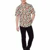 Adult Vintage Button Up Shirt 1 Adult Vintage Button Up Shirt -Halloween Store 01599638 a