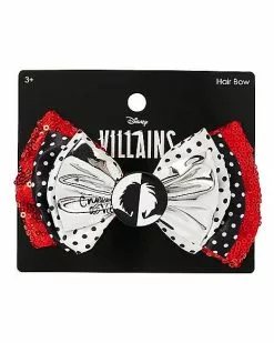 Cruella Hair Bow - Disney Cruella -Halloween Store 01599927 c