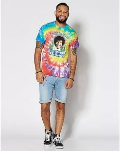 Happy Accidents Tie Dye Bob Ross T Shirt 8 Happy Accidents Tie Dye Bob Ross T Shirt -Halloween Store 03211547 c