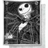 Dark Cover Jack Skellington Fleece Blanket - The Nightmare Before Chri 1 Dark Cover Jack Skellington Fleece Blanket - The Nightmare Before Chri -Halloween Store 03382215 a
