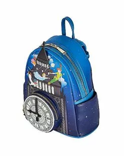Loungefly Glow In The Dark Peter Pan Clock Mini Backpack - Disney -Halloween Store 03936622 d