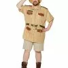 Adult Men's Zookeeper Plus Size Costume 2 Adult Men's Zookeeper Plus Size Costume -Halloween Store 07518327 a