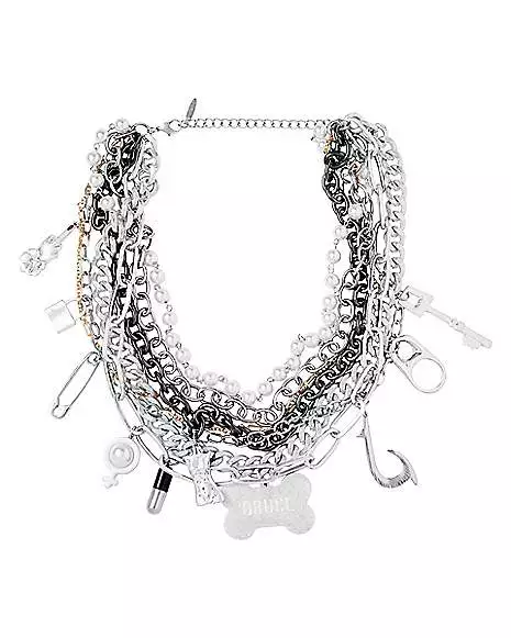 Harley Quinn Multi Chain Necklace - Birds Of Prey 3 Harley Quinn Multi Chain Necklace - Birds Of Prey