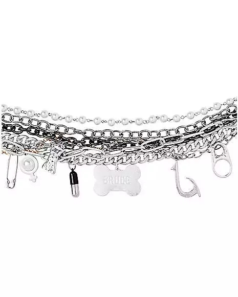 Harley Quinn Multi Chain Necklace - Birds Of Prey 4 Harley Quinn Multi Chain Necklace - Birds Of Prey - Image 2