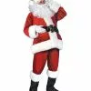 Adult Velour Plus Size Santa Suit Deluxe -Halloween Store 07603590 a