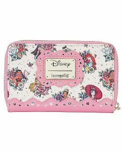 Loungefly Princess Tattoos Zip Wallet - Disney Princesses -Halloween Store 07641756 d